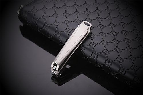 Morkka Nail Clippers with 360-Degree Rotating Head Long Handle Colorful Stainless Steel Fingernails and Toenails Cutter (Silver)