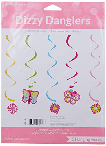 Wanna Party Butterfly & Flowers Sparkling Danglers (Pack of 5)