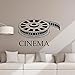 Produktbild Kino Wandtattoo Film Film Poster Heimkino Zeichen Zitat Spielzimmer Vinyl Aufkleber Video Streifen Selbstklebende Wandbild Studio 57X58 CM