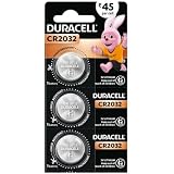 Duracell CR2032 Lithium Coin Battery, Pack of 3, Specialty Devices, Child Resistant Packaging, Electronic car Keys, Scale: 
