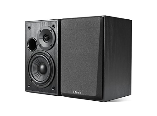 Edifier R1100 Altavoz 42 W Negro - Altavoces (De 2 vías, Alámbrico, RCA / 3.5mm, 42 W, 75-18000 Hz, Negro)