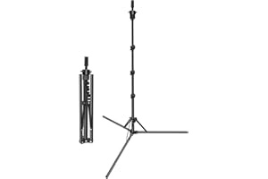 Manichino Head Stand, DanseeMeibr Plus Parrucca Head Stand Metallo Treppiede Stand Pieghevole Inverso Regolabile (17-56Inch) Parrucca Stand Treppiede per Parrucche Training Head