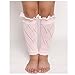 Jelinda® Girl's Cotton Lace Button Boot Cuffs Toppers Leg Warmer Socks (Pink)