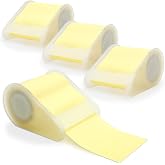 WAYTEX - Pack of 4 rolls of repositionable sticky notes, self-adhesive paper with 4 reels included, width 5 cm on 5 m roll, p