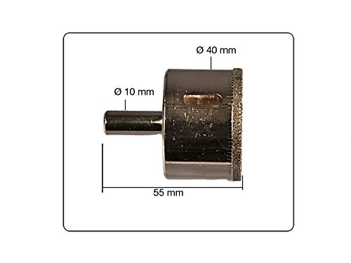 Diamant Lochsäge Kernbohrer 40mm für Glas – Keramik – Marmor etc. - 2