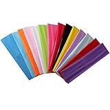 Paquete: 14 PC; 14 diferentes monocromo moda deportiva diadema
