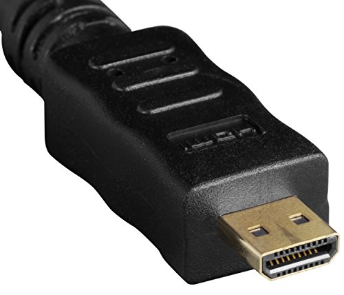 mumbi Micro HDMI Kabel 1080p – vergoldete Kontakte – HDMI Mikro Type D High Speed Kabel HDMI 1.4 / Verbindungskabel 2 Meter - 5