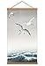 Produktbild Ohara Koson Three Seagulls Canvas Wall Art Print Poster Magnetic Hanger Clip Frame 24x12 Inch Wand
