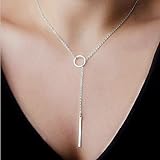 Kycut Eheringe Hot Damen Circle Lariat Style Kette Schmuck Halskette