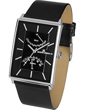 JACQUES LEMANS CLASSIC YORK HERREN-ARMBANDUHR ARMBAND LEDER BATTERIE 1-1835A