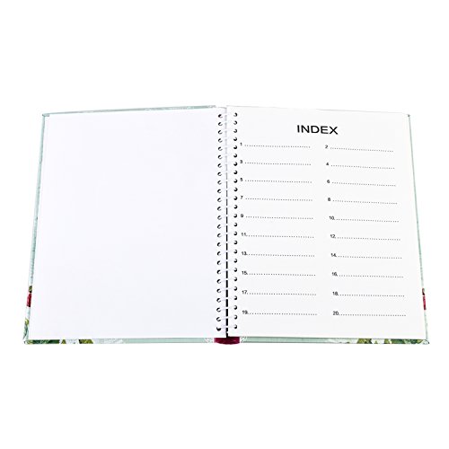 Arpan Fotoalbum, retro-Blumen- und Vogelmotiv, selbstklebend, groß, 20 Blatt, 40 Seiten - 3