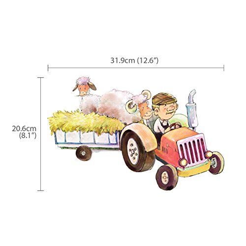 Decowall DW-1407 Pony Club & Bauernhof Tiere Wandsticker Wandaufkleber Wandtattoo Kinderzimmer - 7