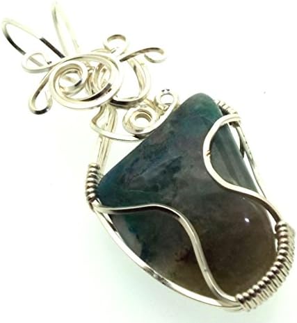 Quantum Quattro Gemstone Silver Filled Wire Wrapped Pendant