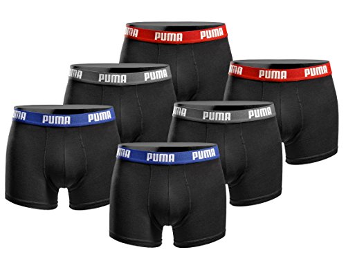 PUMA Herren Boxershort Basic Limited Black Edition 6er Pack