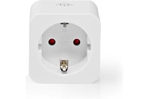 Nedis SmartLife Smart WLAN-kontakt med elmätare och strömbrytare - 1 kontakt max 16 A