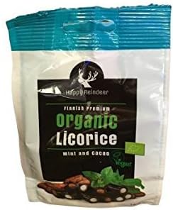 Happy Reindeer Org Cocoa & Mint Filled Licorice 140g