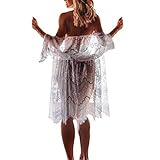 TianWlio Damen Dessous Sexy Dessous Passion Lingerie Tiefer V-Halter Babydoll G-String Kleid