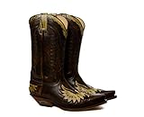  Sendra Boots Bota Western 7106 Cuervo en Cuero marrón y pitón