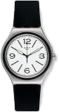 Swatch Herren Digital Quarz Uhr mit Silikon Armband YWS424