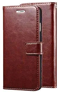 BeingStylish Flip Cover for Nokia G20 (Executive Brown) | Premium Leather Finish | Foldable Stand Case | Wallet Card Slots