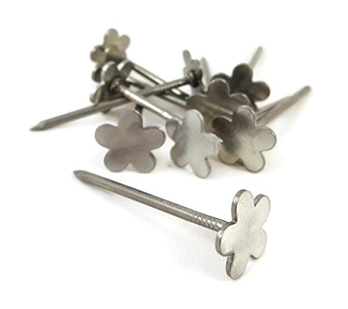 10 Stück Blumennagel – 2,5 x 40 mm / Nägel mit Blütenkopf, Ziernagel aus Edelstahl - 2