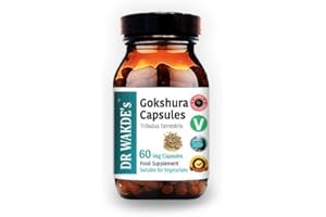 DR WAKDE'S Gokshura Kapseln (Tribulus terrestris, 60 Veg Caps, Ayurveda-Ergänzung, Vegan, Kräuter, Natürlich)