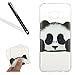 Produktbild Galaxy S8 Hülle,HandyHülle für Samsung Galaxy S8,Leeook Kratzfeste Scratch-Resistant Hülle TPU Case Schutzhülle Silikon Crystal Kirstall Clear Case Durchsichtig Lustig Panda Malerei Muster Transparent Weichem Silikon Schutzhülle Handy Gürtel Tasche Schutzhülle Hülle Case Cover Abdeckung Etui TPU Bumper Schale für Samsung Galaxy S8 + 1 x Schwarz Eingabestift-Panda