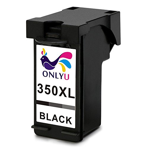 ONLYU 2-Pack Kompatibel HP 350 351 350XL 351XL Tintenpatrone für HP Deskjet D4200 D4260 D4263 D4300 D4360 D4268 Officejet J5700 J5725 J5730 J6413 J6415 J6424 J6450 J6480 J6488 Photosmart C4200 C4205 C4210 C4240 C4250 C4270 C4580 C4583 (1 Schwarz + 1Tri-Farbe) - 5