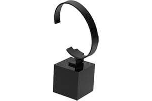Hemobllo Acrylic Watch Display Stand, Bracelet Jewelry Watch Display Rack Holder, Removable Jewelry Showcase Stand for Home or Store Use (Black)