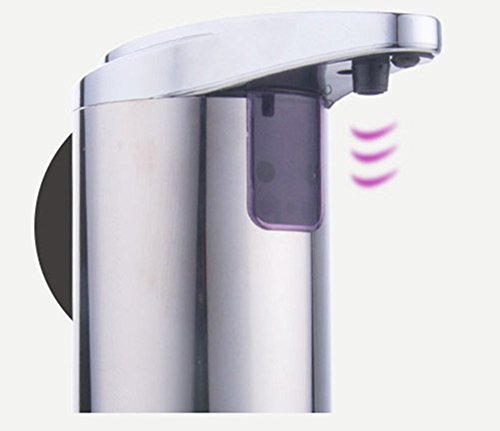 Itian Automatischer Seifenspender Touchless Handsfree Edelstahl Flüssigkeit Infrarot-Sensor-Seifenspender, Ideal für Badezimmer oder Küche - 3