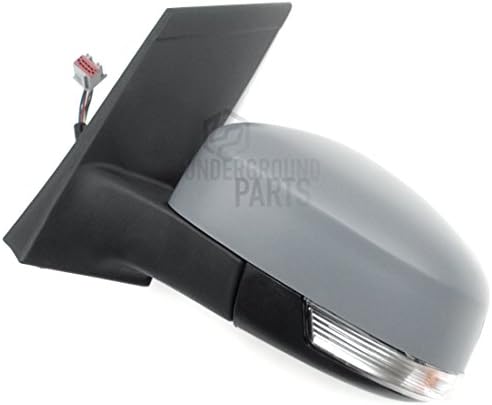 Underground Parts - Full Complete Door Wing Mirror Unit Electric - Primed - Left Nearside Passenger Side