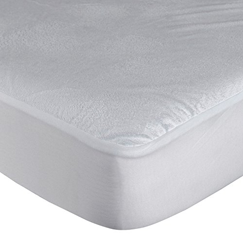 Homescapes Frottee Matratzenschoner 150 x 200 cm wasserabweisend Matratzenschutz ideal bei Inkontinenz und für Kleinkinder, auch für Allergiker geeignet