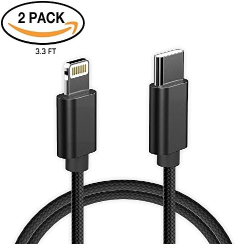 USB Type C to Lightning Cable, Male to Lightning Data Sync &amp; Charger Cord Connector Adapter 3.3FT, for Apple iPhone 8 Plus iPhone X iPad Pro New MacBook Pro 2017