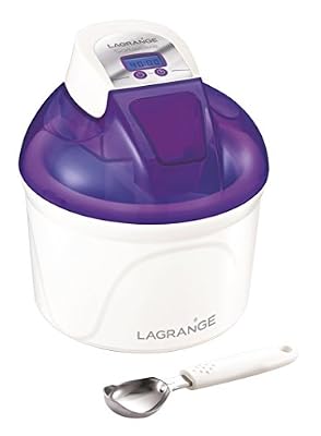 Lagrange 409004 Sorbetière 12 W Ecran LCD Cuve 1,5 L Myrtille
