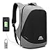 Price comparison product image UtoteBag Mochila Portátil 15.6 Pulgadas Mochilas para Ordenador Portatil Antirrobo Impermeable con Puerto USB Ocio/Negocio/Viaje, Hombre/Mujer-(Gris)
