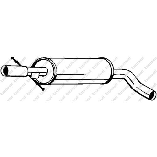 Preisvergleich Produktbild Bosal 105-111 Mittelschalldämpfer