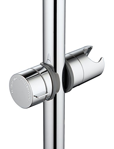 Aquatimez-Handbrause Halterung,verstellbar Brausehalter Gleiter Halter Brausehalter Wandhalter fur Handbrause ABS Brausehalter Stangengleiter Universal Duschkopf Halter – 18–25 mm - 3