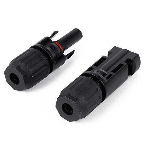 XCSOURCE 1 Paar MC4 PV Steckverbinder DC 1000V TUV 30A (4mm2, 6mm2) Stecker + weiblich M / F für Solar Panel AWG14 / 12/10 Kabel HS358 - 5