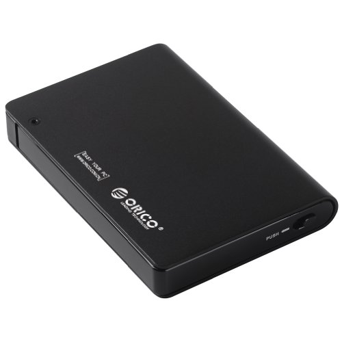 ORICO Werkzeug frei Aluminium USB 3.0 eSATA zu SATA 2,5 Zoll Festplatte Externes Gehäuse für 9,5mm & 12,5mm SATA HDD & SSD – Schwarz. - 2