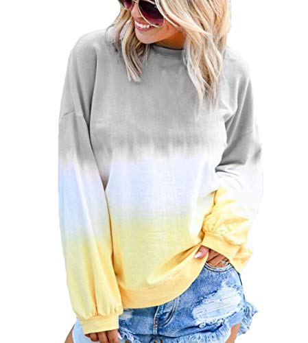 Luiyy Liquidación Venta Mujer Sudadera Tumblr Sin Capucha 2019 Suelta Tallas Grandes Jersey De Mujer Mujer Sudaderas de Manga Larga para Adolescentes Chicas Niña
