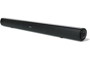 AZATOM Soundbar with Built-In Subwoofer | 180W Surround Sound | Bluetooth, Large Remote & Optical Cable Included | Home Theatre Audio System Perfect for Living Rooms and Bedrooms Studio Eclipse
