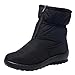 Produktbild MYMYG Damen Schneestiefel Winter Wasserdichte Short Schneeschuhe Schuhe warme Schuhe Kurz Winter Stiefel Wildleder Warme Plüsch Gefüttert Winterstiefel