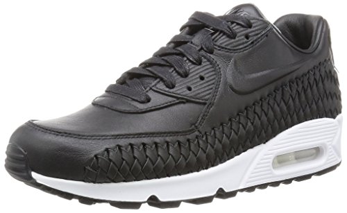 Preisvergleich Produktbild Nike Herren Air Max 90 Woven Turnschuhe, Schwarz / Schwarz-Weiß, 41 EU