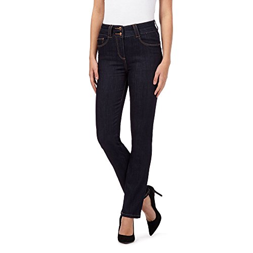 J By Jasper Conran Dark Blue Shape Enhancing High-Waisted Straight Leg Jeans 14R