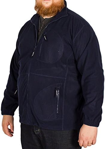 Cotton Valley Big Mens Rib Polar Fleece Navy-6XL