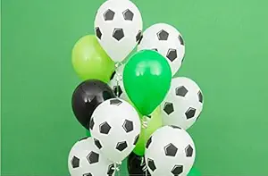 Partytoko 30pcs Football Soccer Balloons Football Theme Party Latex Foil Helium Air Ballon Boys Birthday Games Toys Event Party Supplies