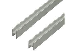 GAH-Alberts 499198 485634 - Profilo a H, appositamente per pannelli truciolati spessi 19 mm, in alluminio anodizzato, 1000 x 22 x 30 mm, set da 2 pezzi