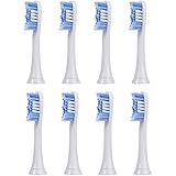 8 uds (2x4)de cabezales de recambio para cepillos de dientes E-Cron®. Philips Sonicare PowerUp recambios. Totalmente compatibles recambios cabezales con los siguientes modelos de cepillos de dientes eléctricos Philips: DiamondClean, FlexCare, Platinum, Plus(+), HealthyWhite, 2 Series, EasyClean y PowerUp.