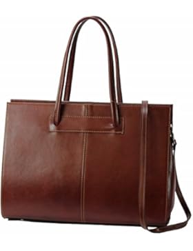 Bozana Bag Jil Kastanien Braun Italy Business Luxus Büro Designer Damen Aktentasche Handtasche Ledertasche Schultertasche...