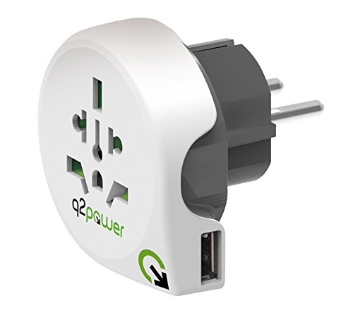 Power Travel Adaptor World to EU USB
